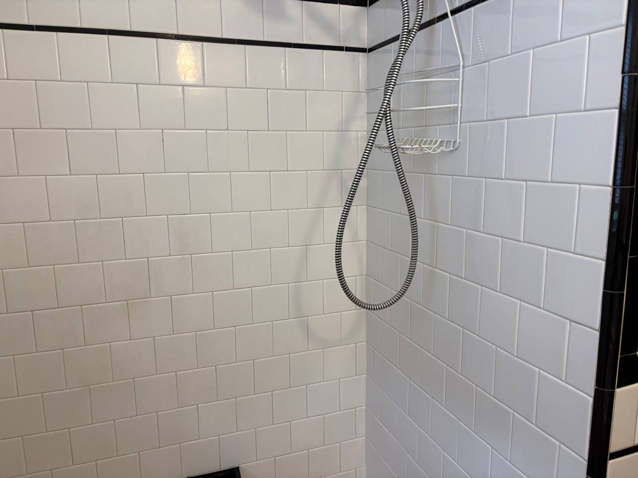 A shower cleaned by our team